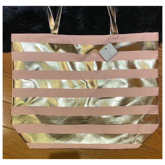 *NWT* Pink & Gold Tote - Picture 2 of 3